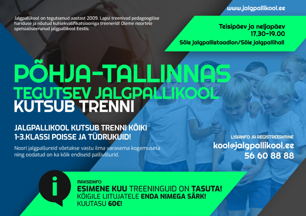 Pohja-Tallinn, jalgpaliklubi, jalgpallitreeningud